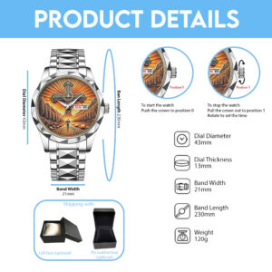 God Is Good Alloy Luxury Quartz Watch - TANTN 14669