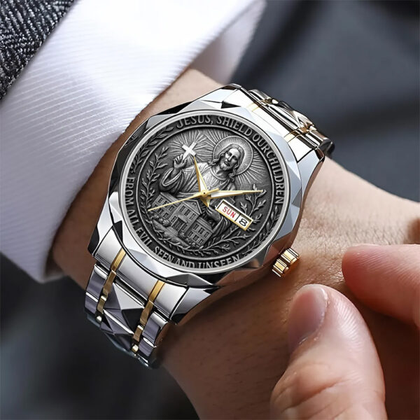 God Is Good Alloy Luxury Quartz Watch - TANTN 14807