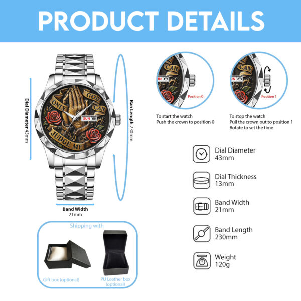 God Is Good Alloy Luxury Quartz Watch - TANTN 14885