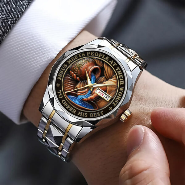 God Is Good Alloy Luxury Quartz Watch - TANTN 14887