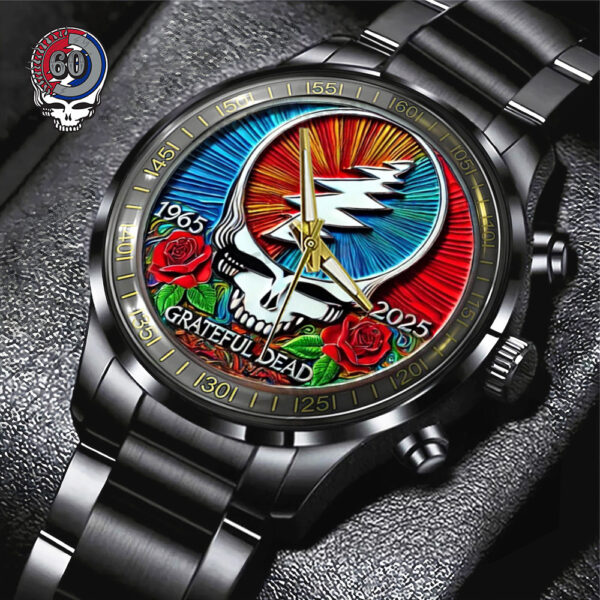Grateful Dead Black Stainless Steel Watch - TANTN 14404
