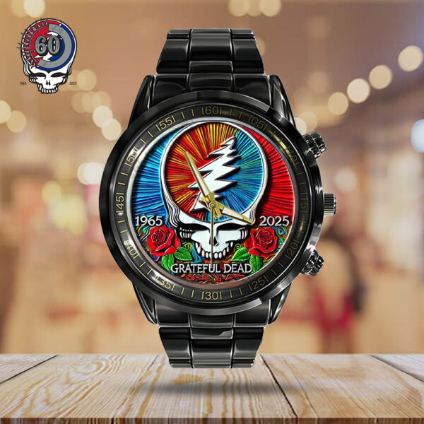 Grateful Dead Black Stainless Steel Watch - TANTN 14404