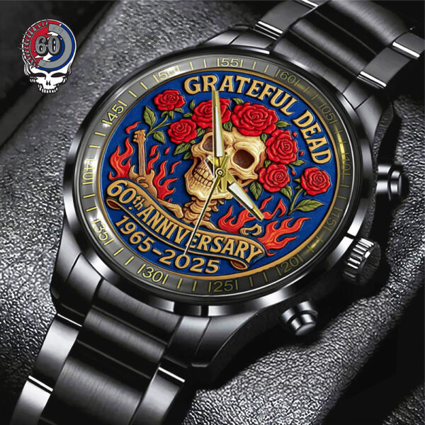 Grateful Dead Black Stainless Steel Watch - TANTN 14405