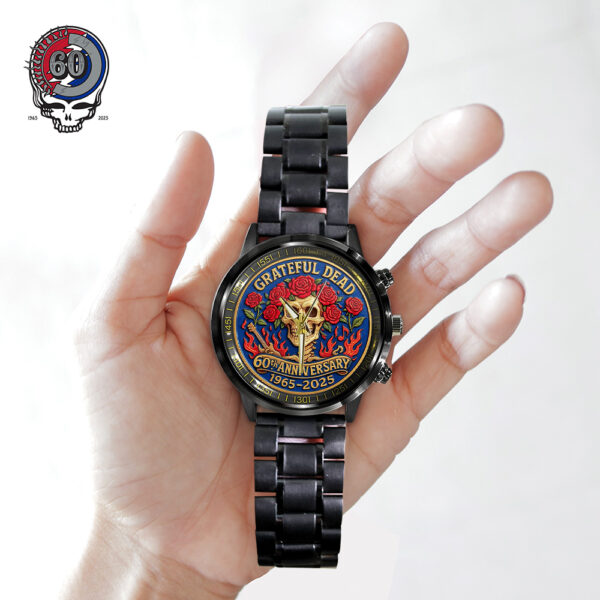 Grateful Dead Black Stainless Steel Watch - TANTN 14405