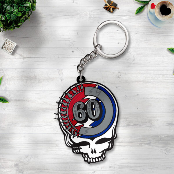 Grateful Dead Custom Shape 2-sided Keychain - TANTN 14407