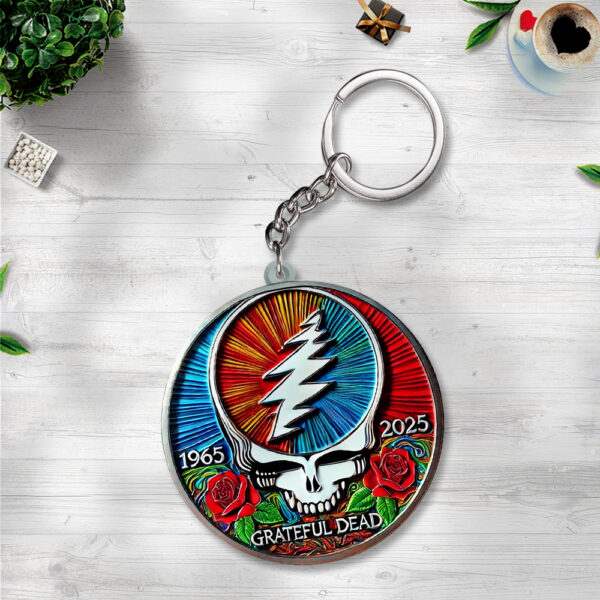 Grateful Dead Custom Shape 2-sided Keychain - TANTN 14414