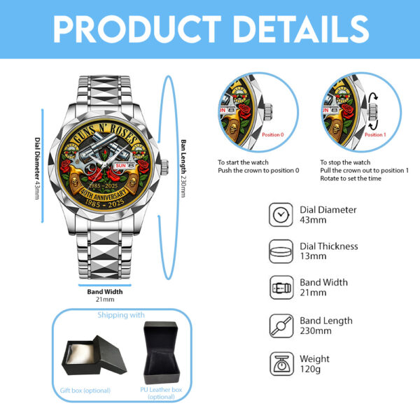 Guns N’ Roses Alloy Luxury Quartz Watch - TANTN 14398
