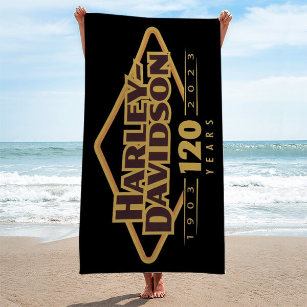 Harley Davidson Rectangle Beach Towel - TANTN 14514