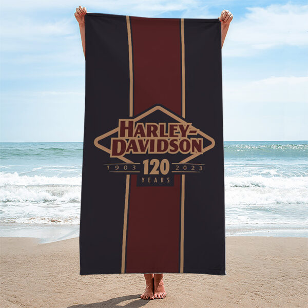 Harley Davidson Rectangle Beach Towel - TANTN 14515