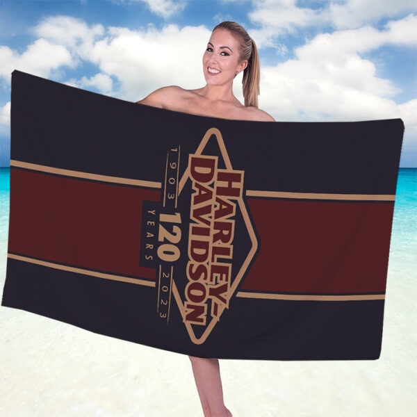 Harley Davidson Rectangle Beach Towel - TANTN 14515