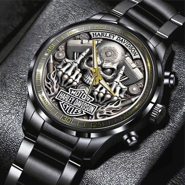 Harley Davidson Black Stainless Steel Watch - TANTN 14800