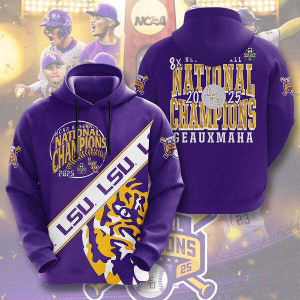 LSU Tigers Baseball 3D Apparel - GNE 3851