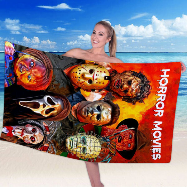 Horror Movies Rectangle Beach Towel - HOATT 11793