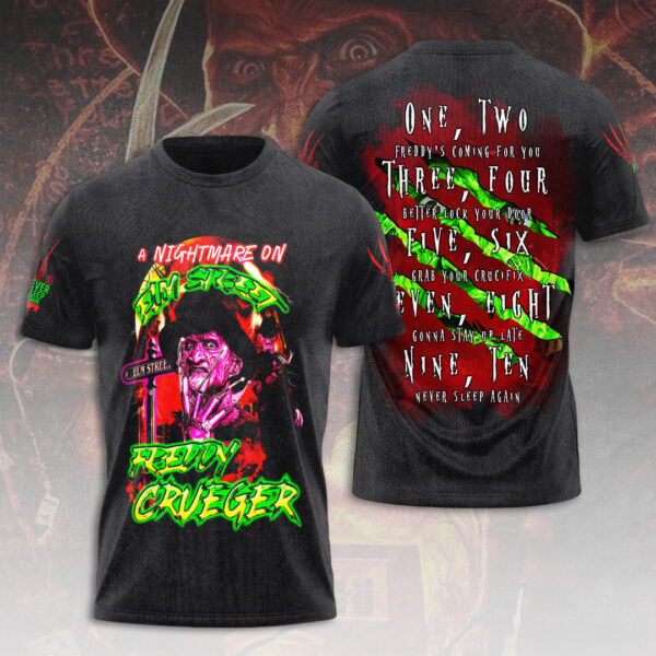 Horror Movies x Freddy Krueger 3D Apparel – HOATT 11792