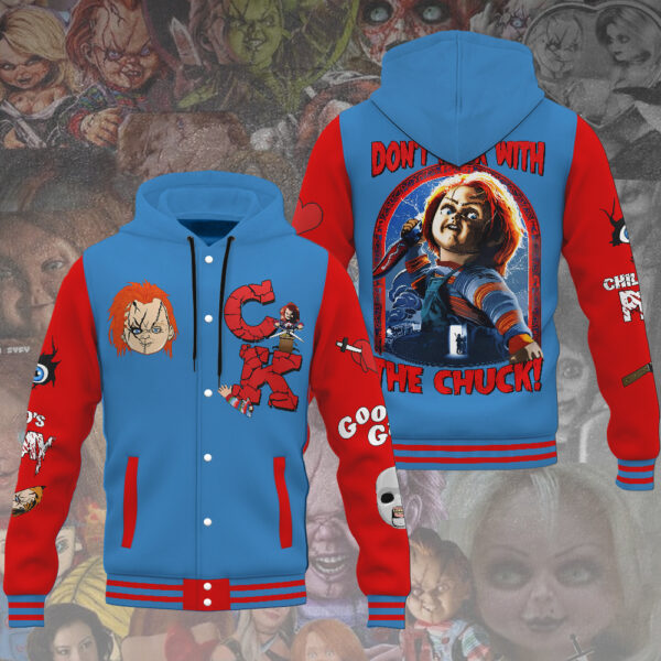 Horror Movies x Chucky Hooded Baseball Jacket - HOATT 11898