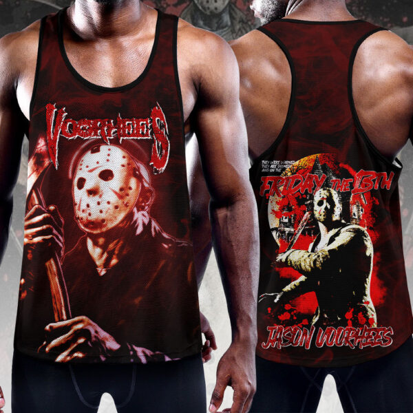 Horror Movies x Jason Voorhees Y-Back Muscle Tank Top - HOATT 11894