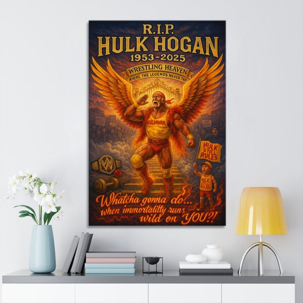 Hulk Hogan Rectangle Canvas With Inner Frame - HOATT 12086