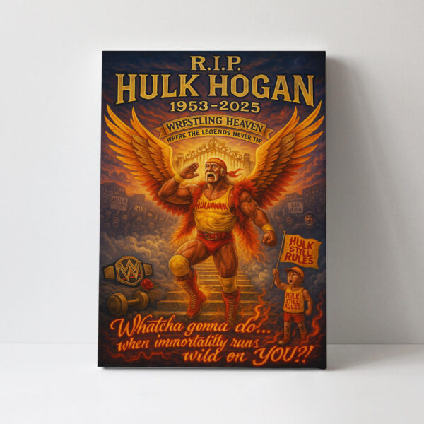 Hulk Hogan Rectangle Canvas With Inner Frame - HOATT 12086
