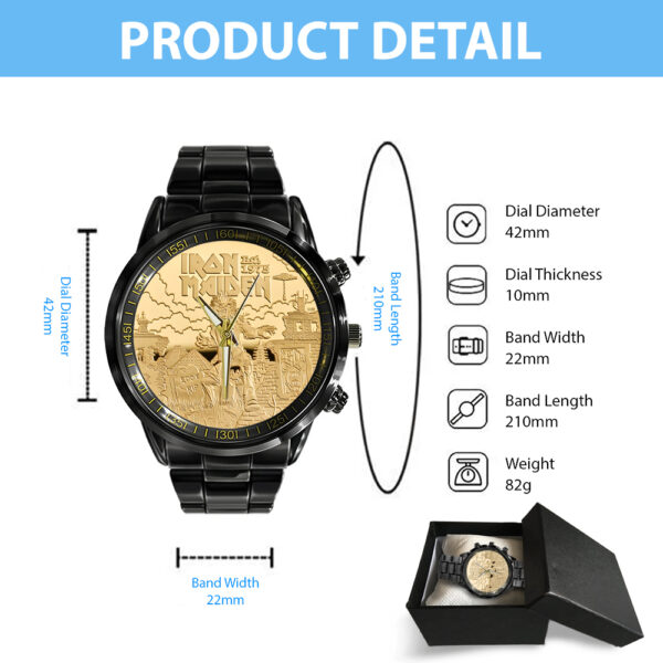IRMA Black Stainless Steel Watch - TANTN 14340
