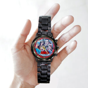 Jaws Black Stainless Steel Watch - GNE NEW489