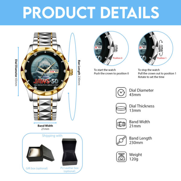 Jaws Alloy Luxury Quartz Watch - TMTHU 082