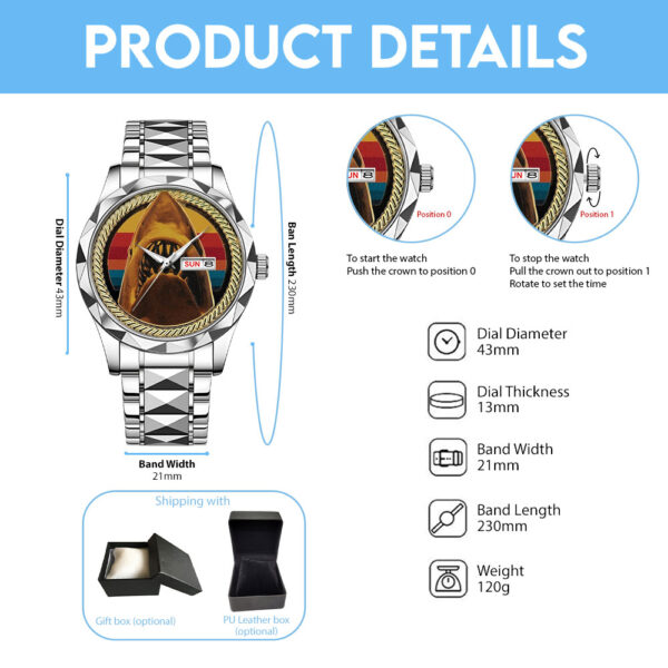 Jaws Alloy Luxury Quartz Watch - MAITM 11993