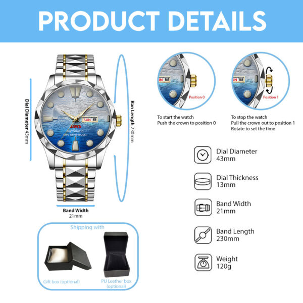 Jaws Alloy Luxury Quartz Watch - TANTN 14190