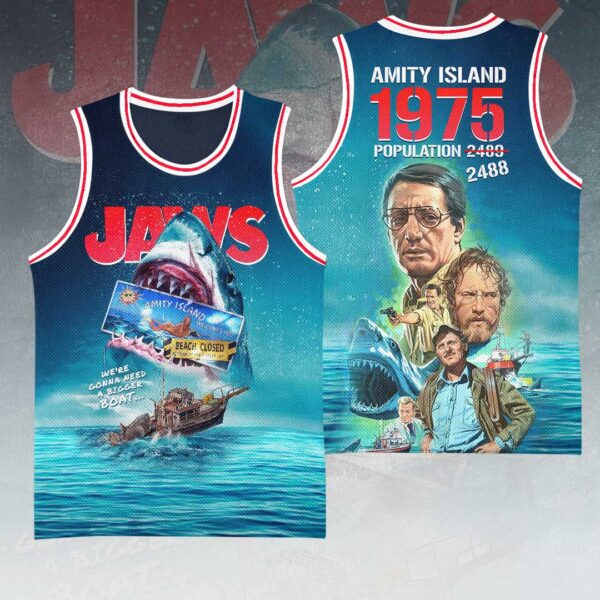Jaws Basketball Jersey - HOATT 11706