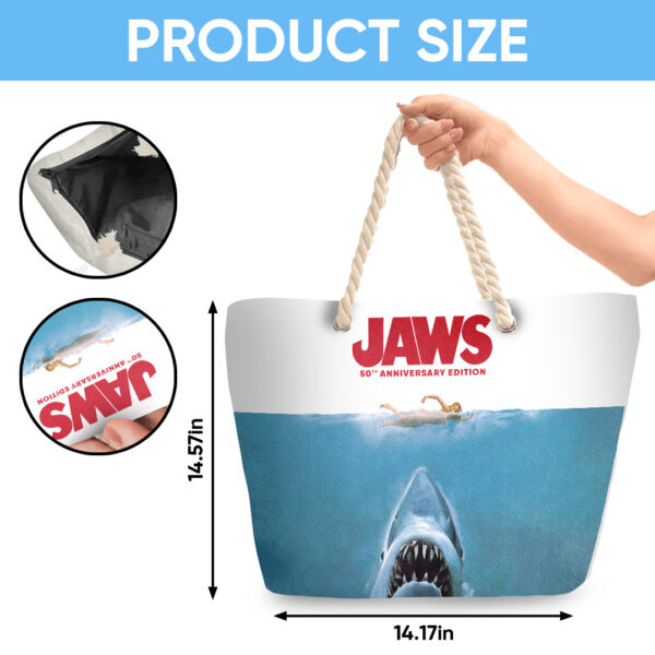 Jaws Hemp Rope Tote Bag - TANTN 14196