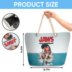 Jaws Hemp Rope Tote Bag - TANTN 14198