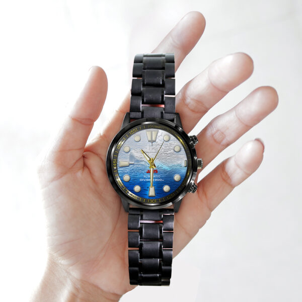 Jaws Black Stainless Steel Watch - TANTN 14191