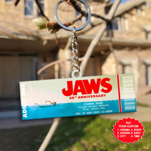Personalized Jaws Custom Shape 2-sided Keychain - MAITM 12092