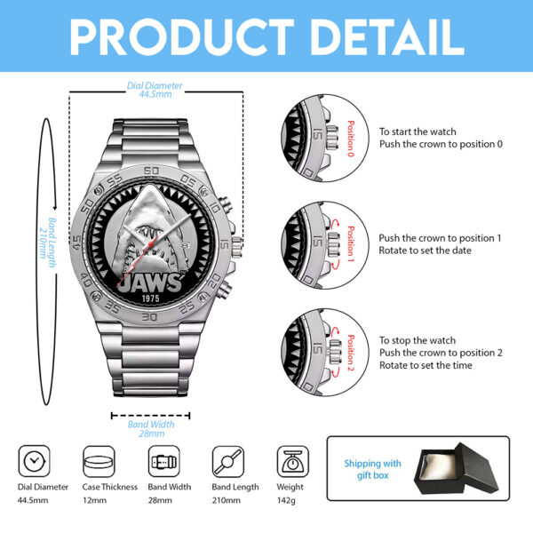 Jaws Gentleman Stainless Steel Watch - MAITM 12072