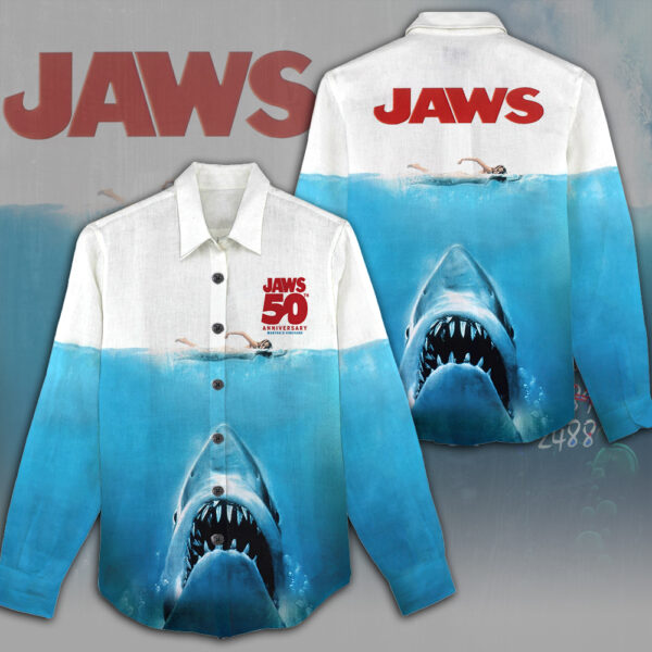Jaws 3D Linen Shirt - MAITM 11955