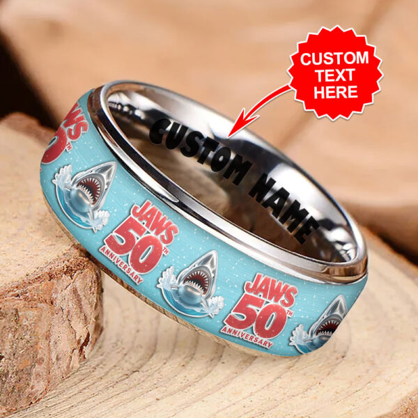 Personalized Jaws Custom Alloy Ring - MAITM 11945
