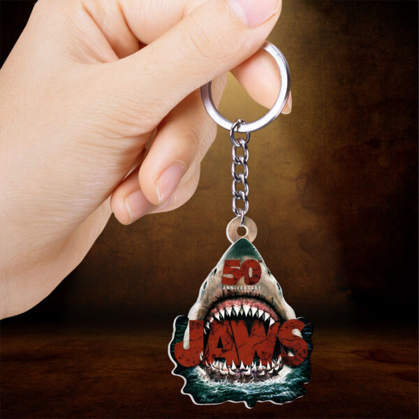 Jaws Custom Shape 2-sided Keychain - GNE NEW486