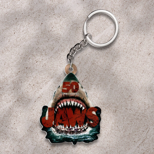 Jaws Custom Shape 2-sided Keychain - GNE NEW486