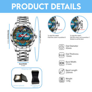 Jaws Alloy Luxury Quartz Watch - TANTN 14188