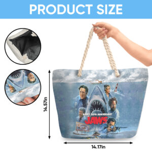 Jaws Hemp Rope Tote Bag - TANTN 14195
