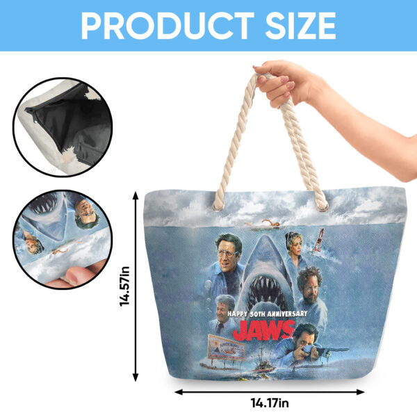 Jaws Hemp Rope Tote Bag - TANTN 14195