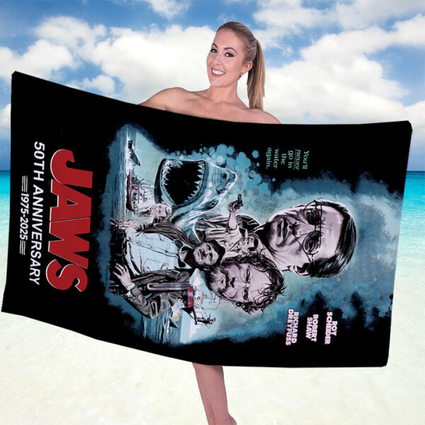Jaws Rectangle Beach Towel - GNE 3814