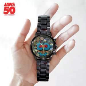 Jaws Black Stainless Steel Watch - TANTN 14189