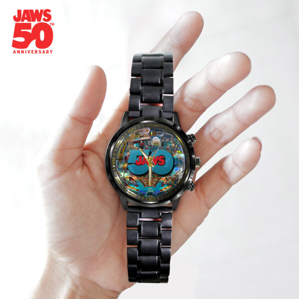 Jaws Black Stainless Steel Watch - TANTN 14189