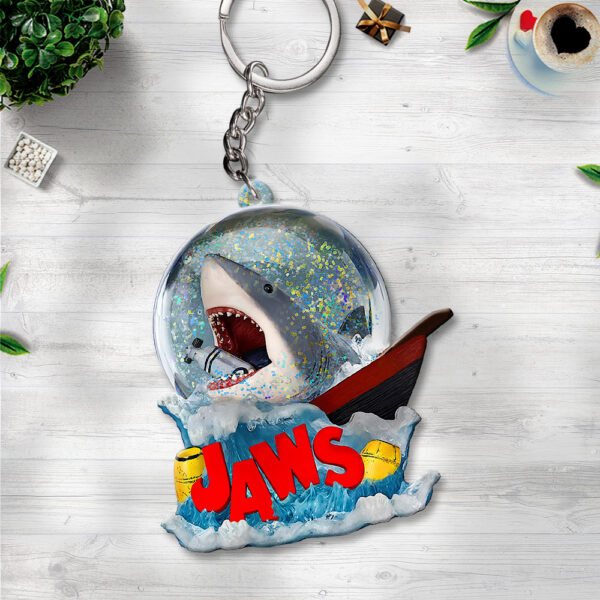 Jaws Custom Shape 1-sided Keychain - GNE 3969