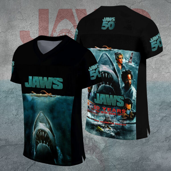 Jaws 3D Football Jersey - TANTN 14445