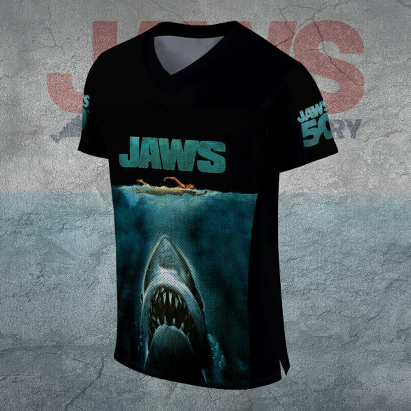 Jaws 3D Football Jersey - TANTN 14445