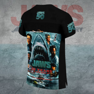 Jaws 3D Football Jersey - TANTN 14445