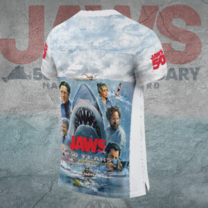 Jaws 3D Football Jersey - TANTN 14446