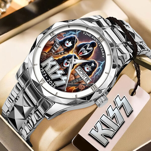 Kiss Band Alloy Luxury Quartz Watch - HOATT 11831