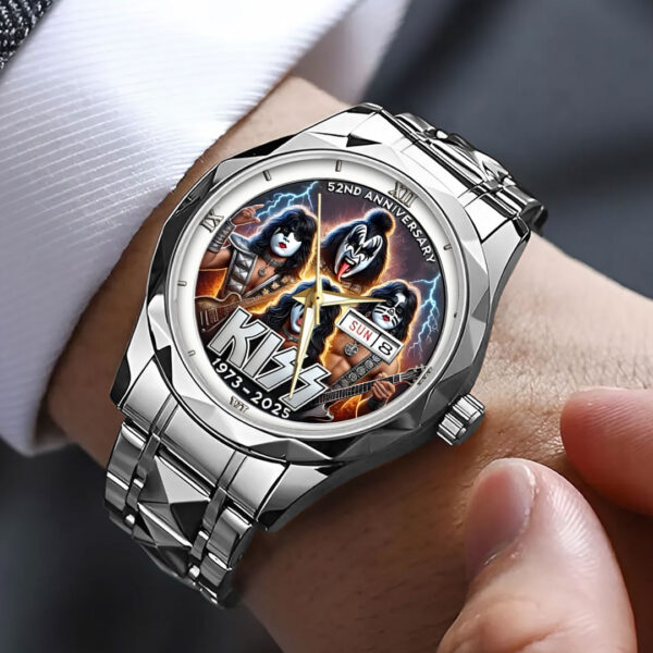 Kiss Band Alloy Luxury Quartz Watch - HOATT 11831